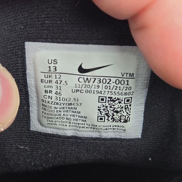 Nike Air Max 270 React ENG Alien Black Red Athletic Sneaker Mens 13 CW7302-001 - Picture 12 of 12